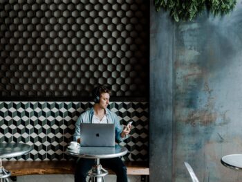 man sitting on chair